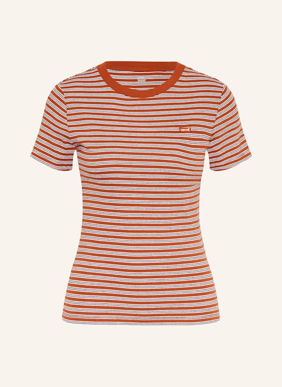 Levi's® T-Shirt DUNKELORANGE/ SCHWARZ/ WEISS