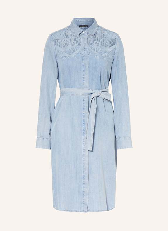 van Laack Hemdblusenkleid VL-KELLOUS-XX in Jeansoptik HELLBLAU