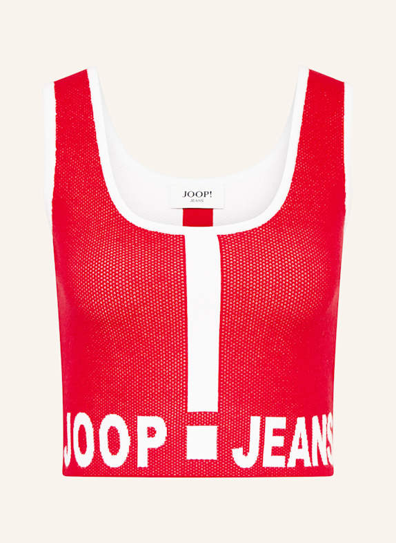JOOP! JEANS KAMA cropped top RED/ WHITE