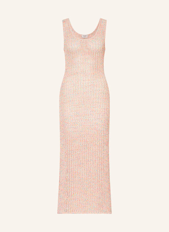JOOP! JEANS Strickkleid KIELA CREME/ NEONORANGE/ HELLBLAU