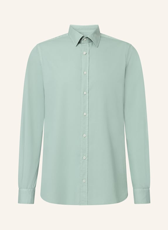 windsor. Shorts SCHIO Modern Fit with linen LIGHT GREEN