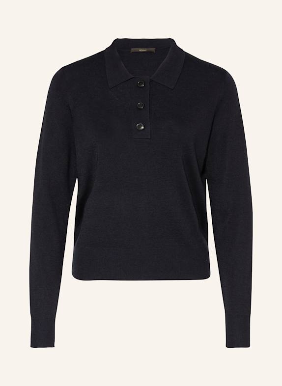 windsor. Strick-Poloshirt DUNKELBLAU