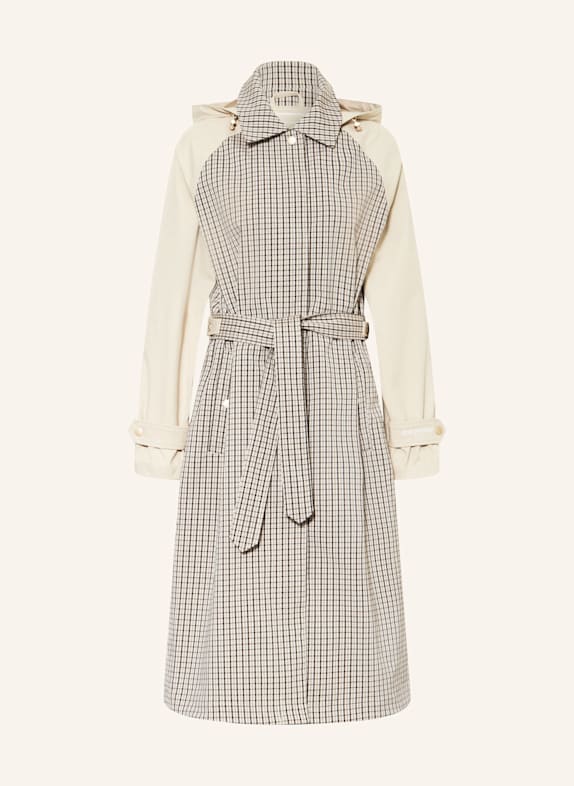 ILSE JACOBSEN Trenchcoat BEIGE/ SCHWARZ