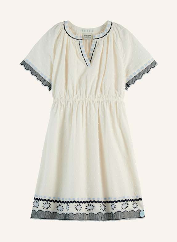SCOTCH & SODA Kleid DUNKELBLAU/ WEISS