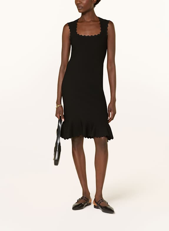 EMPORIO ARMANI Strickkleid SCHWARZ