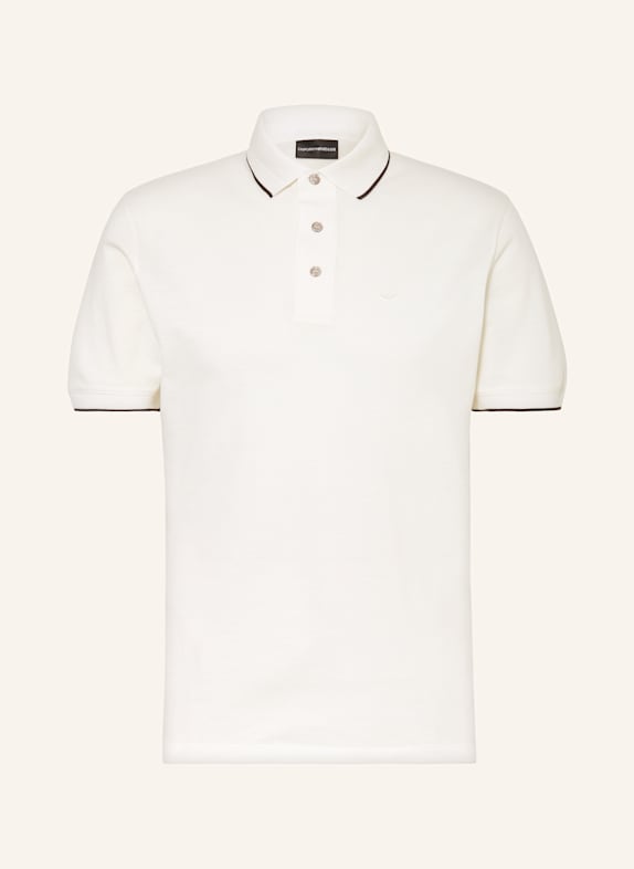 EMPORIO ARMANI Piqué-Poloshirt WEISS