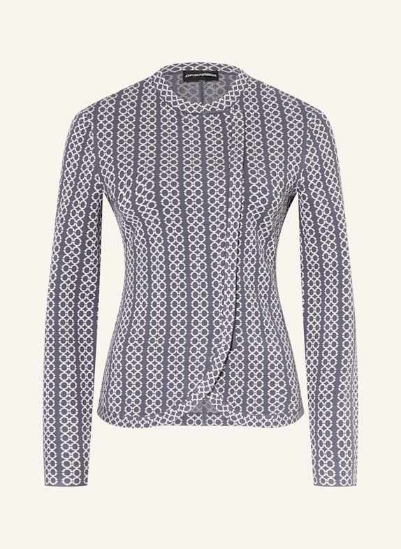 EMPORIO ARMANI Strickblazer ROSA/ DUNKELGRAU