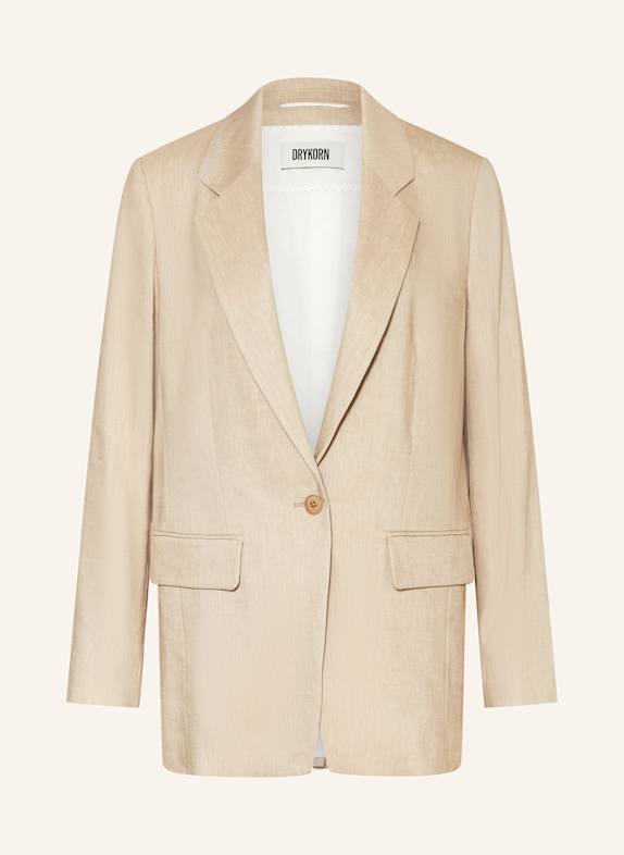 DRYKORN Blazer GLENDALE mit Leinen HELLBRAUN