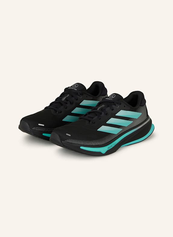 adidas Laufschuhe MERCEDES - AMG PETRONAS FORMULA ONE TEAM Supernova Rise 2 SCHWARZ/ TÜRKIS