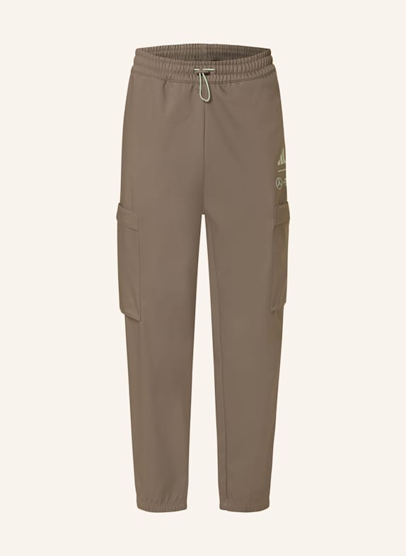 adidas Track Pants MERCEDES - AMG PETRONAS FORMULA ONE TEAM PREMIUM TAUPE