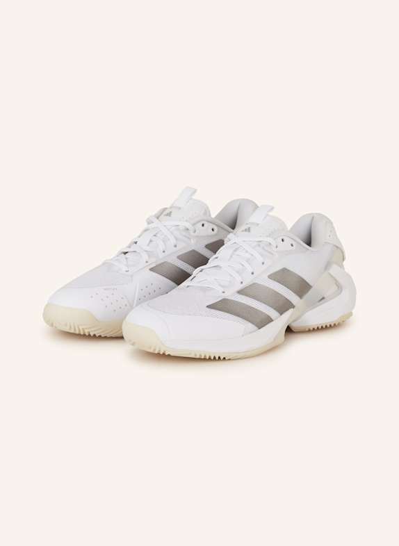 adidas ADIZERO UBERSONIC 5 CLAY tennis shoes WHITE/ GRAY