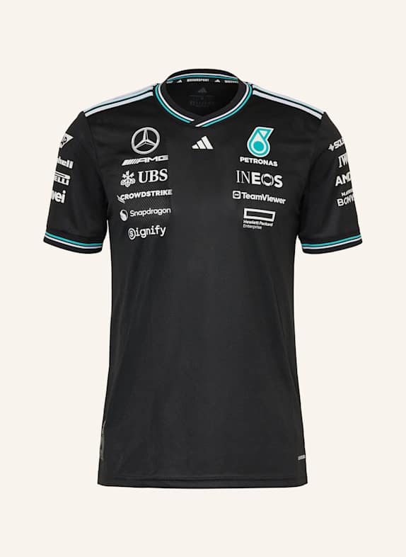adidas T-Shirt MERCEDES - AMG PETRONAS FORMULA ONE TEAM DRIVER SCHWARZ/ WEISS