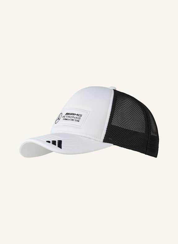 adidas Czapka z daszkiem MERCEDES – AMG PETRONAS FORMULA ONE TEAM SNAPBACK LOGO TRUCKER BIAŁY/ CZARNY
