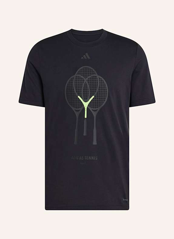 adidas T-Shirt TENNIS 3 RACKETS GRAPHIC SCHWARZ