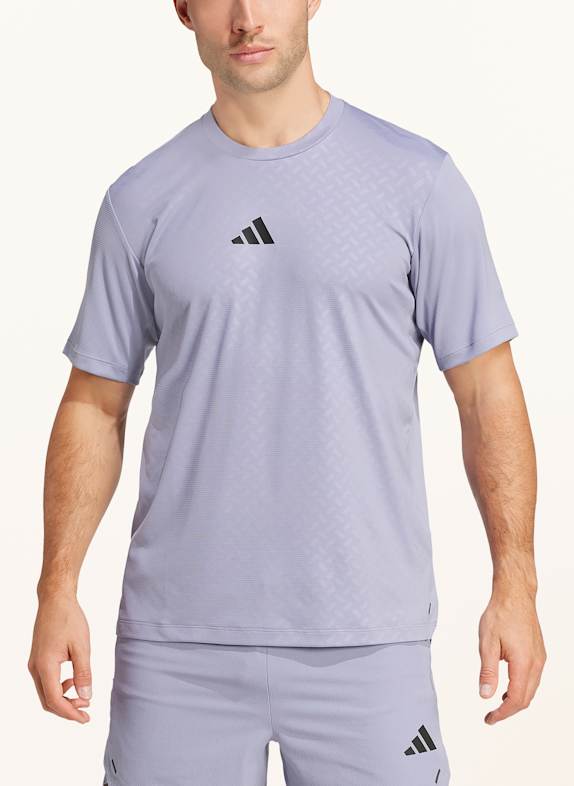 adidas Tricou POWER 3-STRIPES MOV DESCHIS / NEGRU