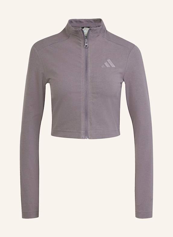adidas Longsleeve ALL SZN RIB CROPPED GRAU