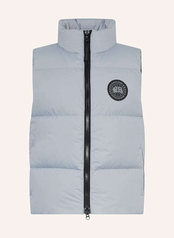 CANADA GOOSE Down vest LAWRENCE BLUE GRAY