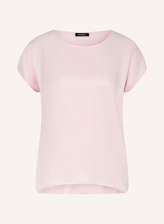 MORE & MORE T-Shirt im Materialmix ROSA