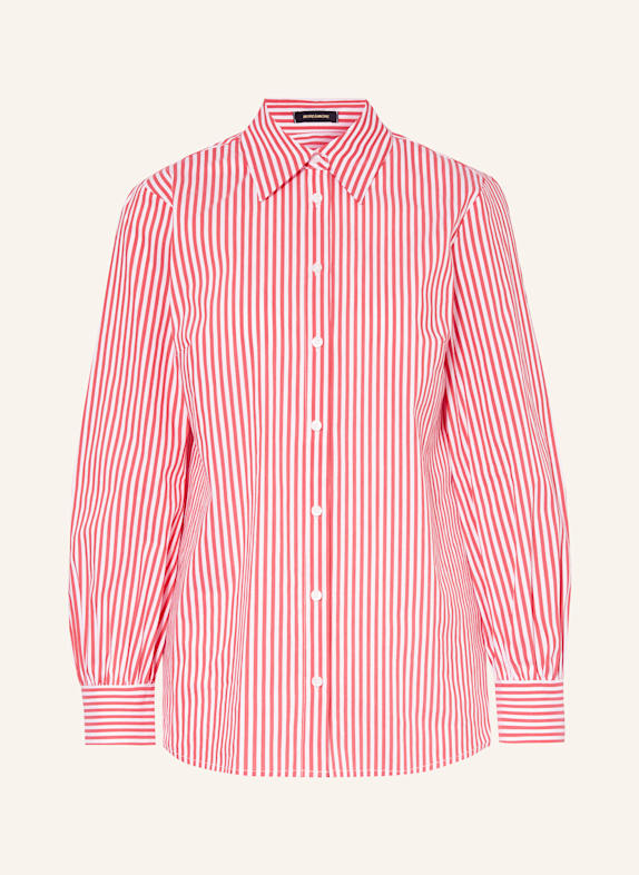 MORE & MORE Hemdbluse ROT/ WEISS