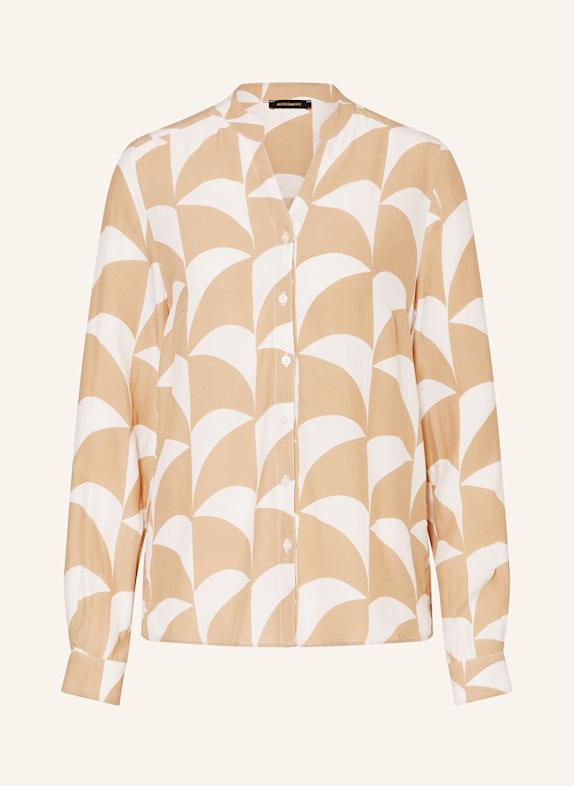 MORE & MORE Bluse BEIGE/ WEISS