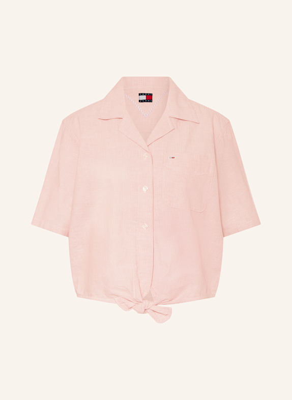 TOMMY JEANS Hemdbluse HELLROT/ WEISS