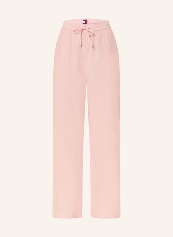 TOMMY JEANS Hose LACHS/ WEISS