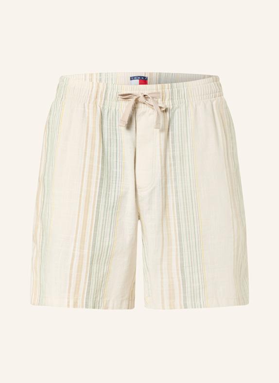 TOMMY JEANS Elastic waistband with Tommy Hilfiger branding BEIGE/ GREEN/ YELLOW