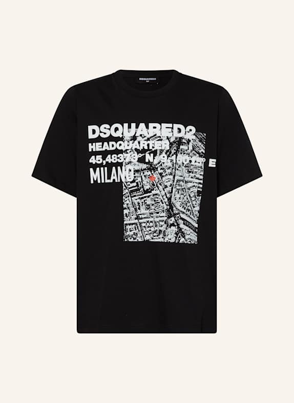 DSQUARED2 T-Shirt SCHWARZ
