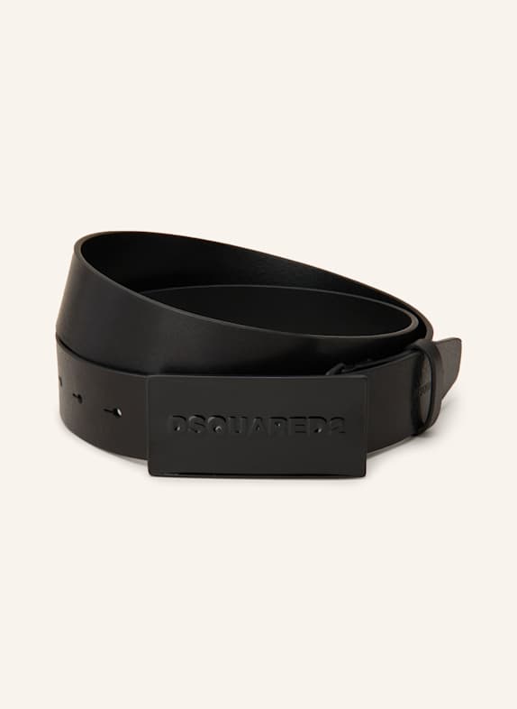DSQUARED2 Ledergürtel SCHWARZ