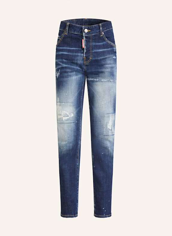 DSQUARED2 Destroyed Jeans COOL GIRL 470 NAVY BLUE