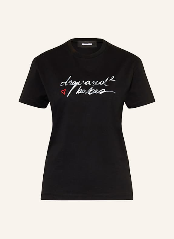 DSQUARED2 T-Shirt SCHWARZ