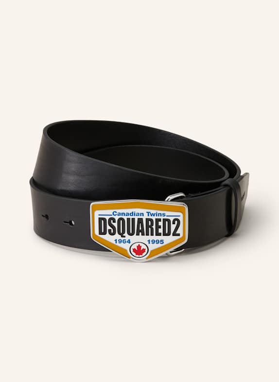 DSQUARED2 Ledergürtel SCHWARZ