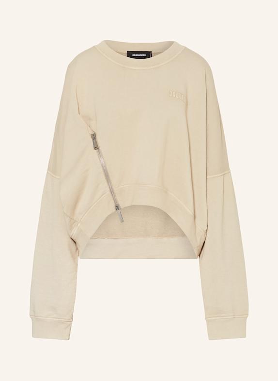 DSQUARED2 Cropped-Sweatshirt ONION BEIGE