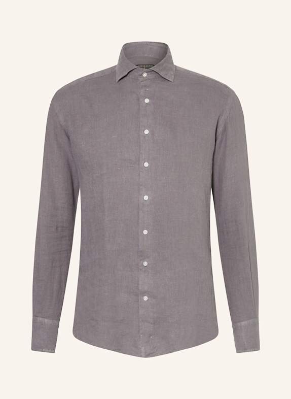ARTIGIANO Leinenhemd Classic Fit GRAU