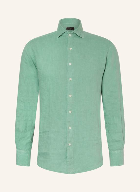 ARTIGIANO Leinenhemd Classic Fit GRÜN