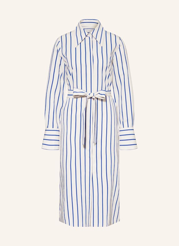 TIGER OF SWEDEN Hemdblusenkleid LEONNE BLAU/ ECRU