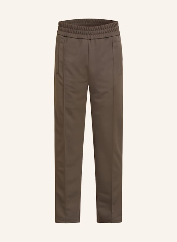 Palm Angels Pants in jogger style slim fit DARK BROWN