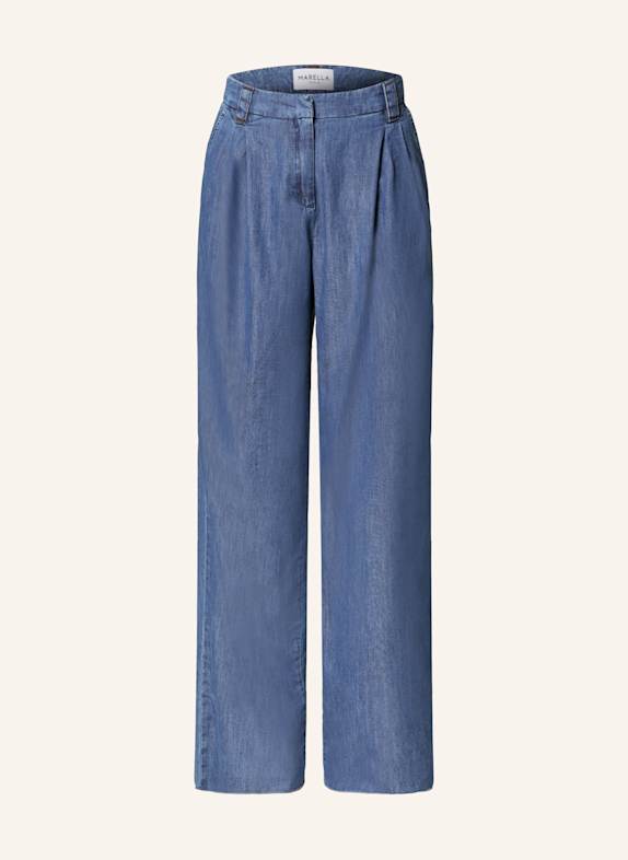 MARELLA Marlenehose in Jeansoptik DUNKELBLAU