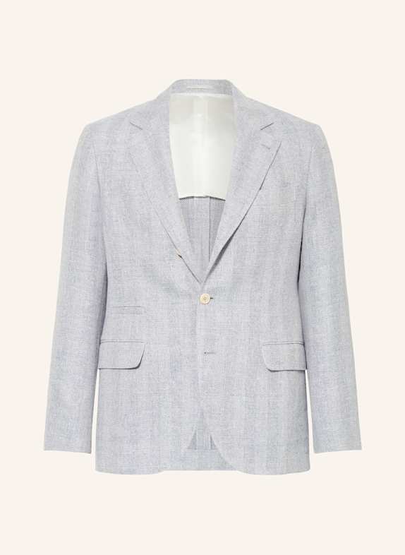 BRUNELLO CUCINELLI Sakko Slim Fit mit Leinen HELLBLAU