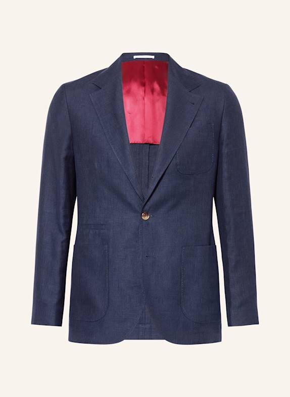 BRUNELLO CUCINELLI Sakko Extra Slim Fit mit Leinen DUNKELBLAU
