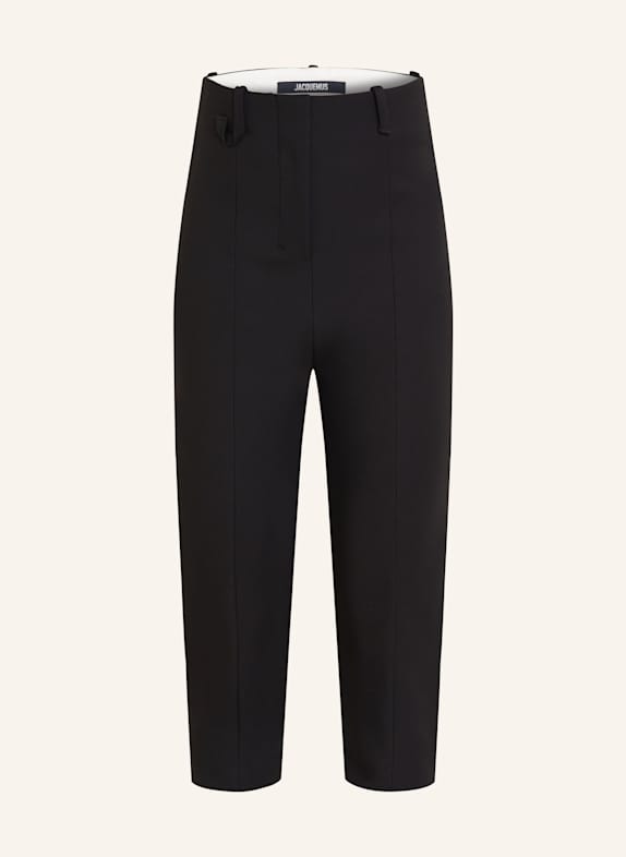 JACQUEMUS 3/4 kalhoty ČERNÁ