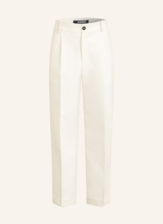JACQUEMUS Kalhoty LE PANTALON CROISIÈRE Regular Fit BÍLÁ