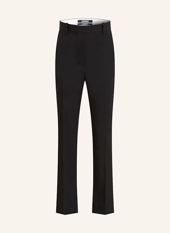 JACQUEMUS Kalhoty LE PANTALON NORMA ČERNÁ