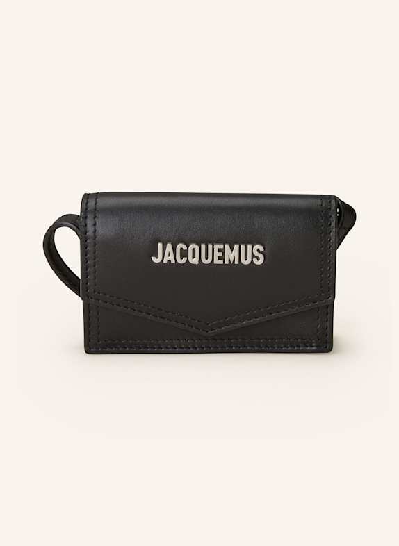 JACQUEMUS Geldbörse LA PORTE AZUR zum Umhängen SCHWARZ