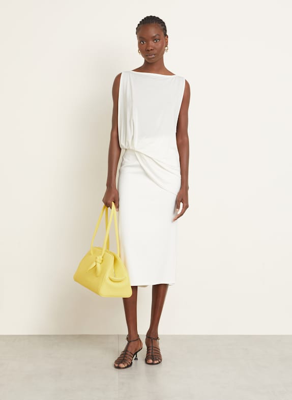 JACQUEMUS Blouse LE HAUT PEPLO TOP met uitsnijding WIT