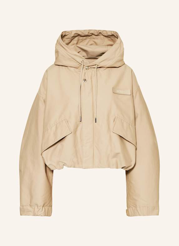 JACQUEMUS Cropped bunda LA PARKA COURTE CARACO BÉŽOVÁ
