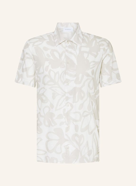 BALDESSARINI Kurzarm-Hemd Regular Fit WEISS/ BEIGE