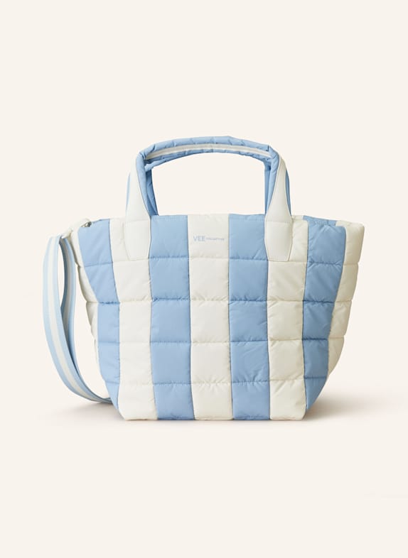 Vee Collective Shopper PORTER TOTE MEDIUM TMAVĚ MODRÁ/ BÍLÁ