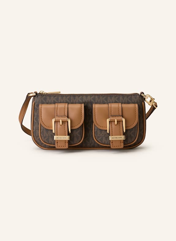 MICHAEL KORS ZOE shoulder bag DARK BROWN/ BROWN/ LIGHT BROWN