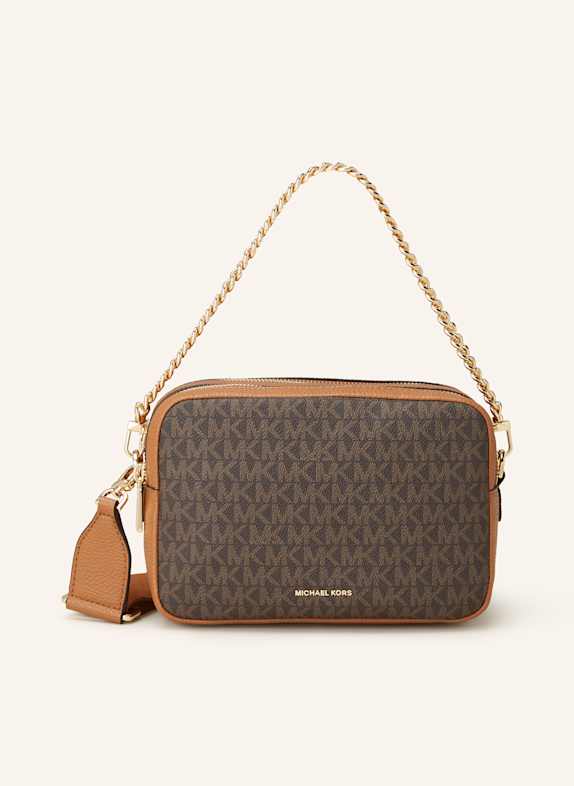 MICHAEL KORS BRYANT MEDIUM crossbody bag DARK BROWN/ DARK ORANGE